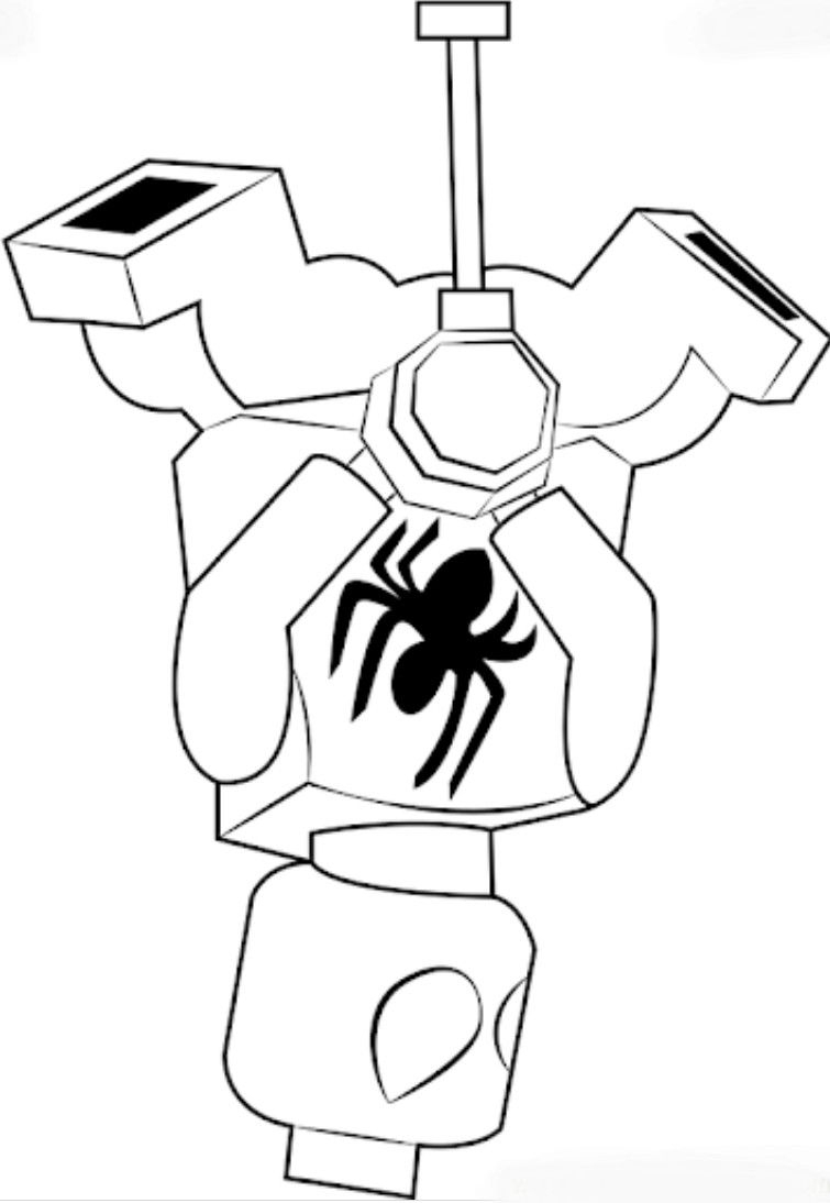 Lego Iron Spider Coloring Pages Coloring Pages pour Coloriage Spiderman Lego