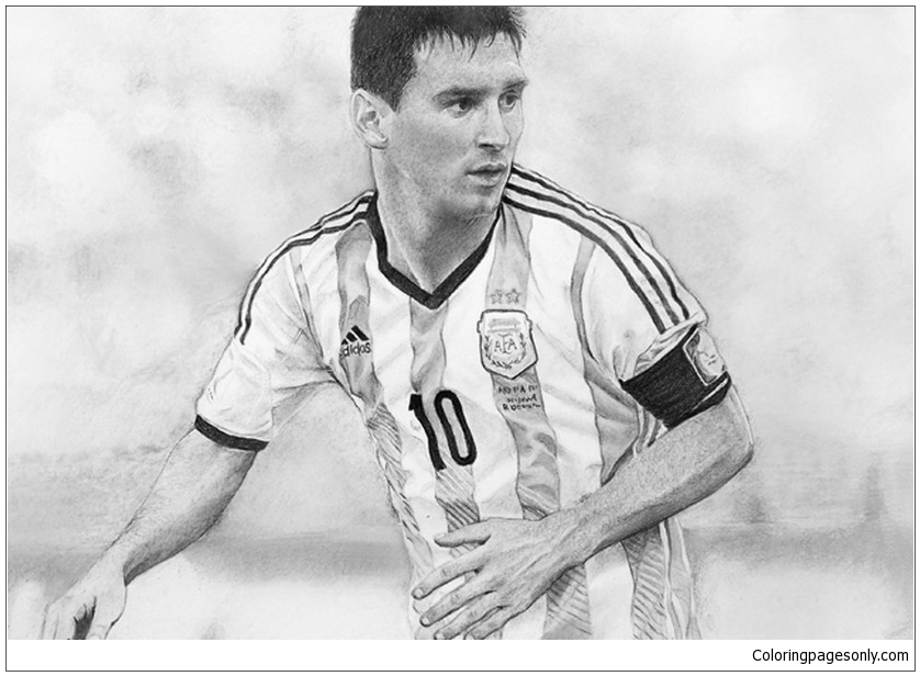 Lionel Messi-Image 15 Coloring Pages - Free Printable Coloring Pages concernant Coloriage Messi À Imprimer