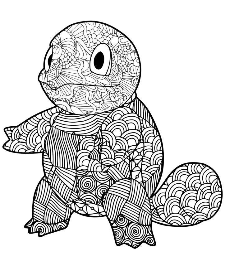 Mandala Squirtle Coloring Page Printable | Pokemon Coloring, Pokemon à Mandala Pokemon