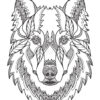 Mandala Tete De Loup : Broderie Diamant Mandala Loup - Atelier Broderie avec Coloriage Loup Mandala