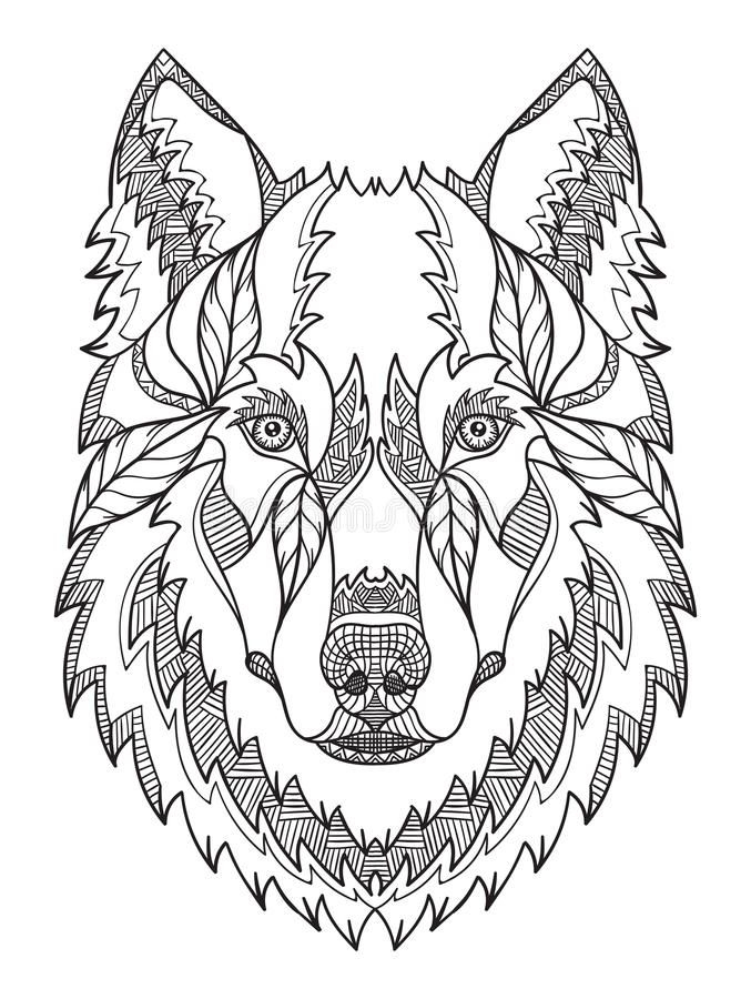 Mandala Tete De Loup : Broderie Diamant Mandala Loup - Atelier Broderie avec Coloriage Loup Mandala