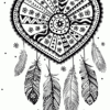 Mandalas Attrape Reve Coeur, Page 1 Sur 12 Sur Hugolescargot avec Mandala Coeur Adulte