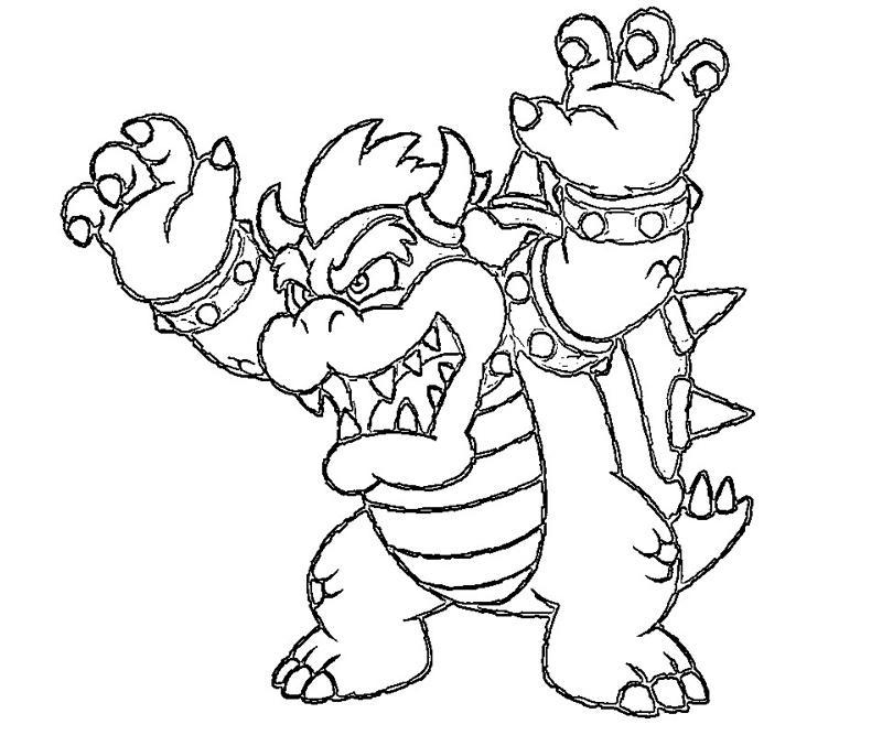 Mario Coloring Pages Bowser At Getcolorings | Free Printable intérieur Coloriage Mario Bowser