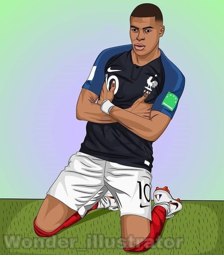 Mbappé | Dibujos De Futbol, Imágenes De Fútbol, Gifs De Futbol dedans Dessin Kylian Mbappe A Imprimer