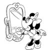 Minnie Se Regarde Dans Le Miroir - Coloriage Minnie Pour Enfants intérieur Minnie Mouse Coloriage