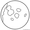 Moon With Small Craters - Coloring Page (Space) serapportantà Coloriage Lune