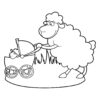 Mouton 20 - Coloriages Animaux - Moutons avec Coloriage Mouton