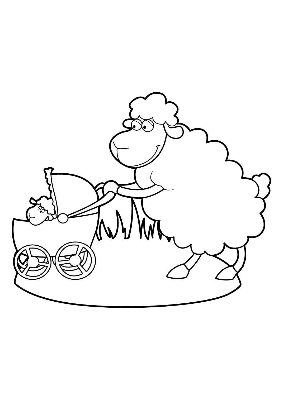 Mouton 20 - Coloriages Animaux - Moutons avec Coloriage Mouton