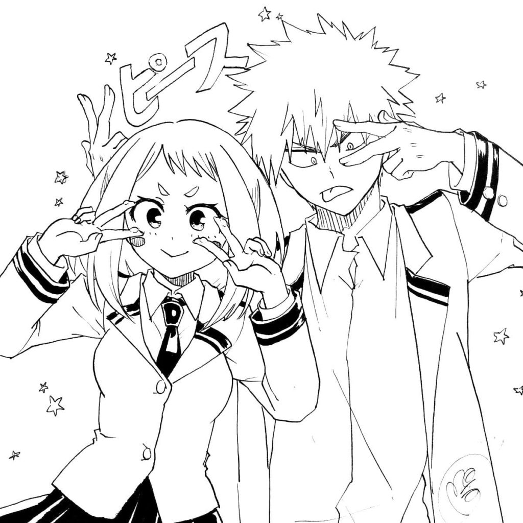 My Hero Academia Coloring Pages. 100 Free Coloring Pages tout Coloriage My Heros Academia