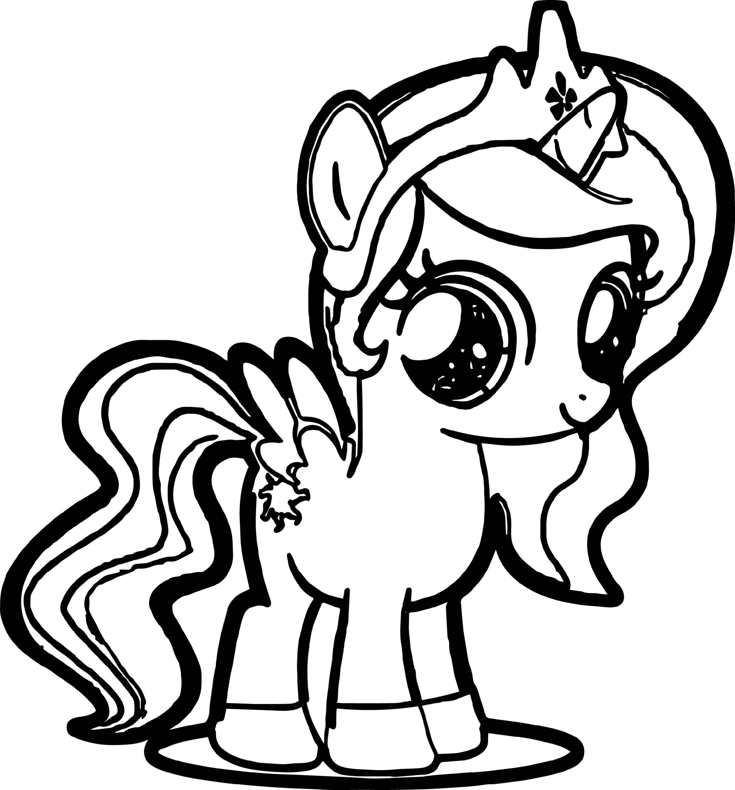 My Little Pony Coloring Page Printable destiné Coloriage My Little Pony Rarity