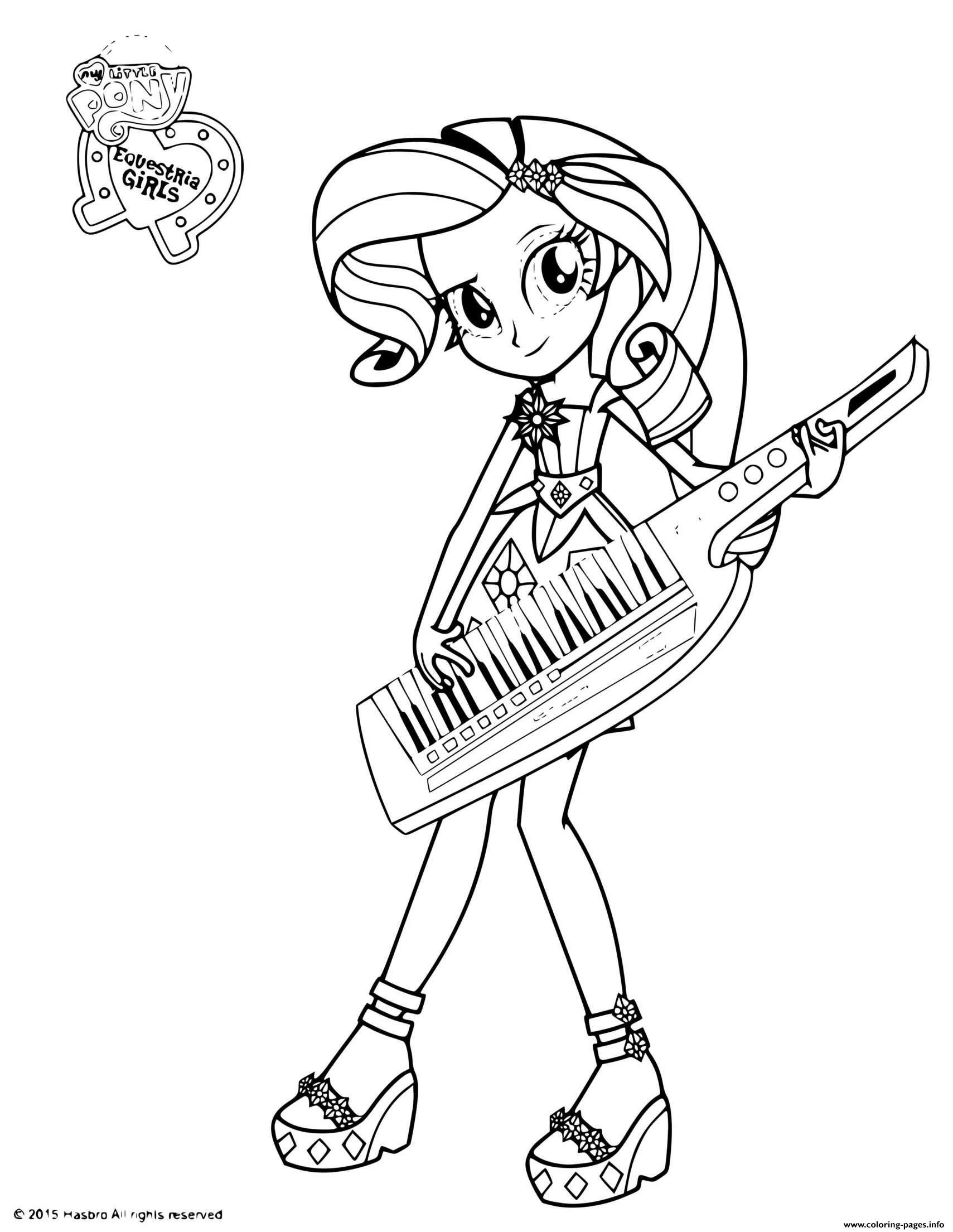My Little Pony Equestria Coloring Page Printable pour Little Pony Coloriage