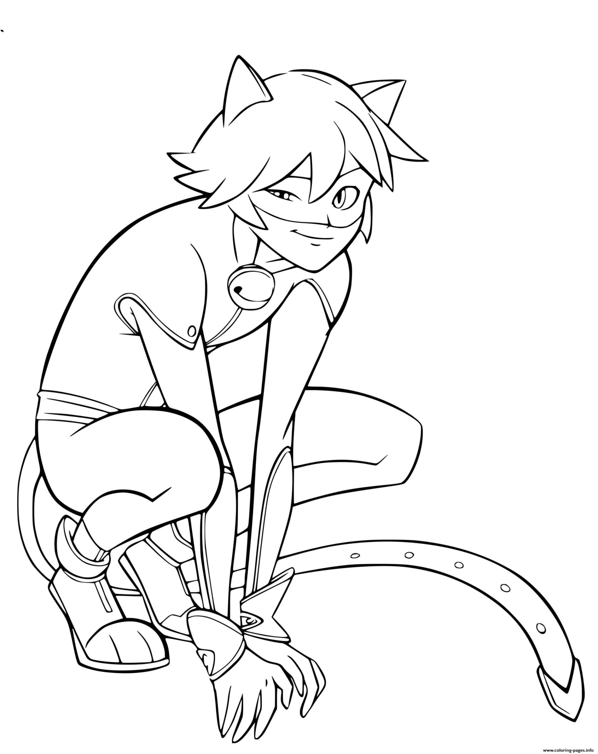 Noir Cat And Ladybug Coloring Pages Sketch Coloring Page destiné Dessins Miraculous À Imprimer