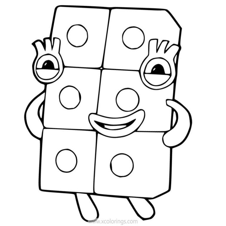 Numberblocks Coloring Pages 6 7 8 9 10 - Xcolorings pour Coloriage Numberblocks