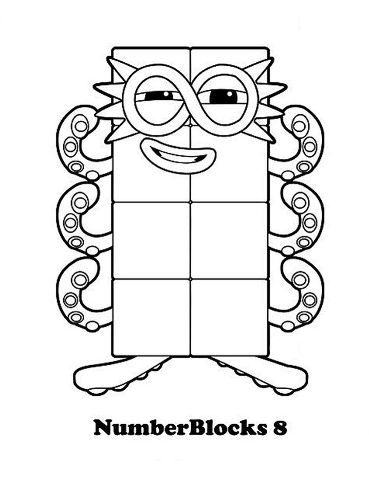 Numberblocks Coloring Pages Printable - Printable Blank World encequiconcerne Coloriage Numberblocks