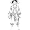 One Piece Luffy Coloring Pages encequiconcerne Luffy Gear 5 Coloriage