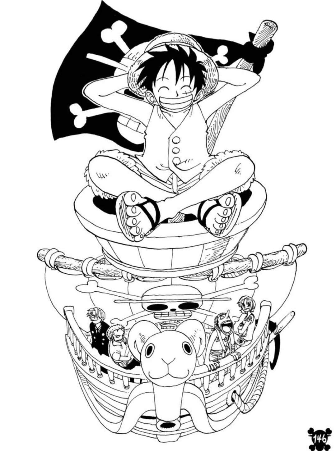 One Piece Printable Coloring Pages - Printable Word Searches pour Luffy Dessin A Imprimer