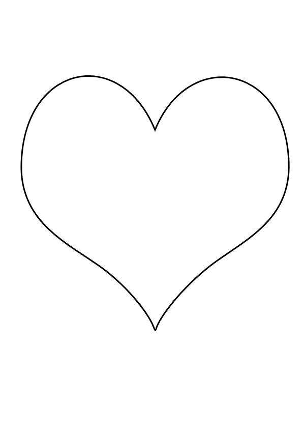 Patrons A Imprimer - Gabarit De Coeur | Modèle De Cœur, Dessin De Coeur pour Dessin Coeur À Imprimer Gratuit