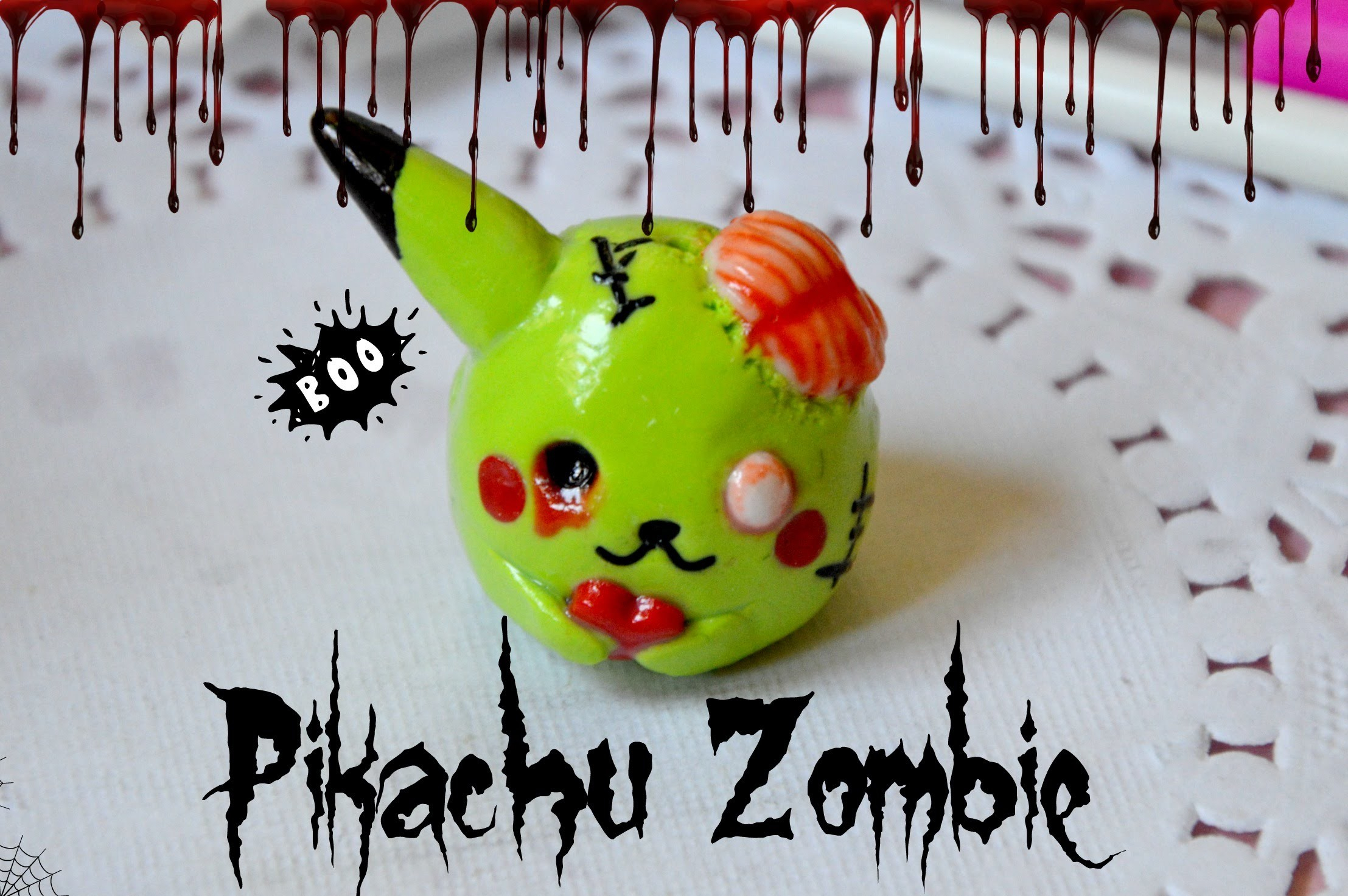 Pikachu Zombie-Polymer Clay Tutorial avec Pikachu Zombie