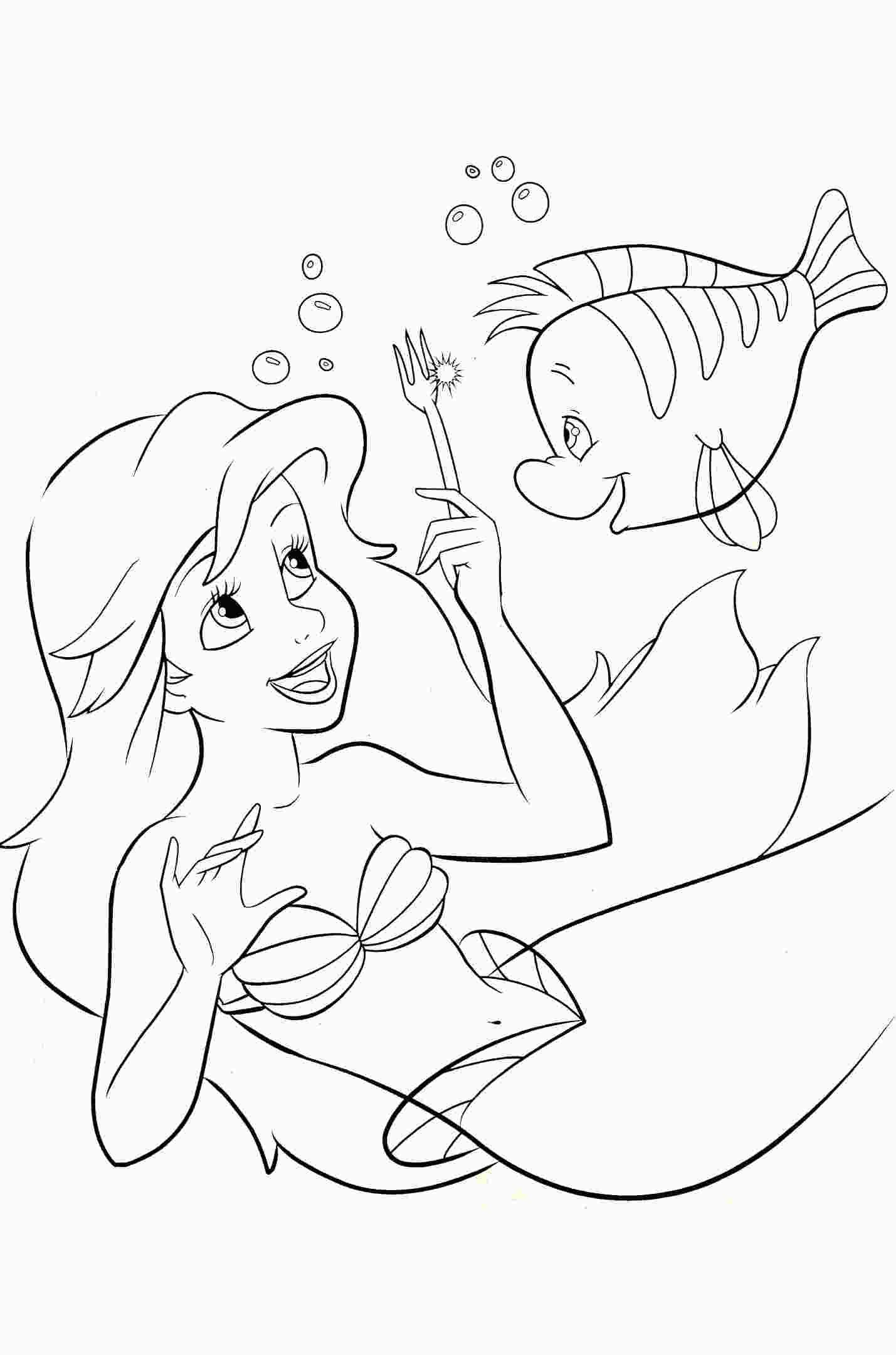 Pin By Amandine Bissessur On Disney Coloring Pages | Mermaid Coloring à Ariel Dessin À Imprimer