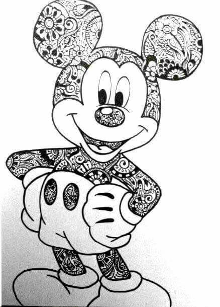 Pin By Oscar Enano On Cosas | Disney Coloring Pages, Mickey Mouse serapportantà Coloriage Mandala Mandala Disney
