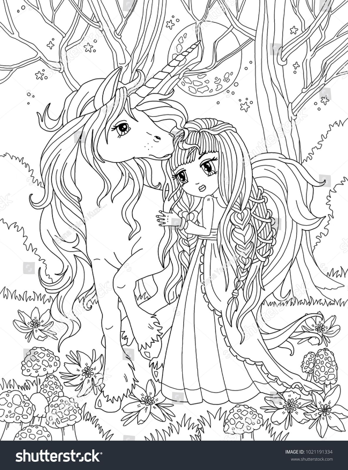 Pin On Coloring 3 tout Coloriage Licorne Sirene