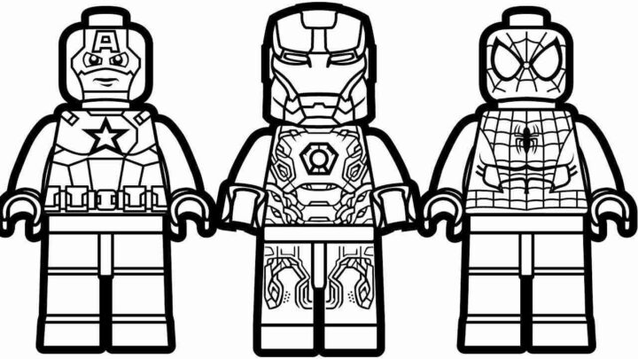 Pin On Лего tout Coloriage Lego Spiderman