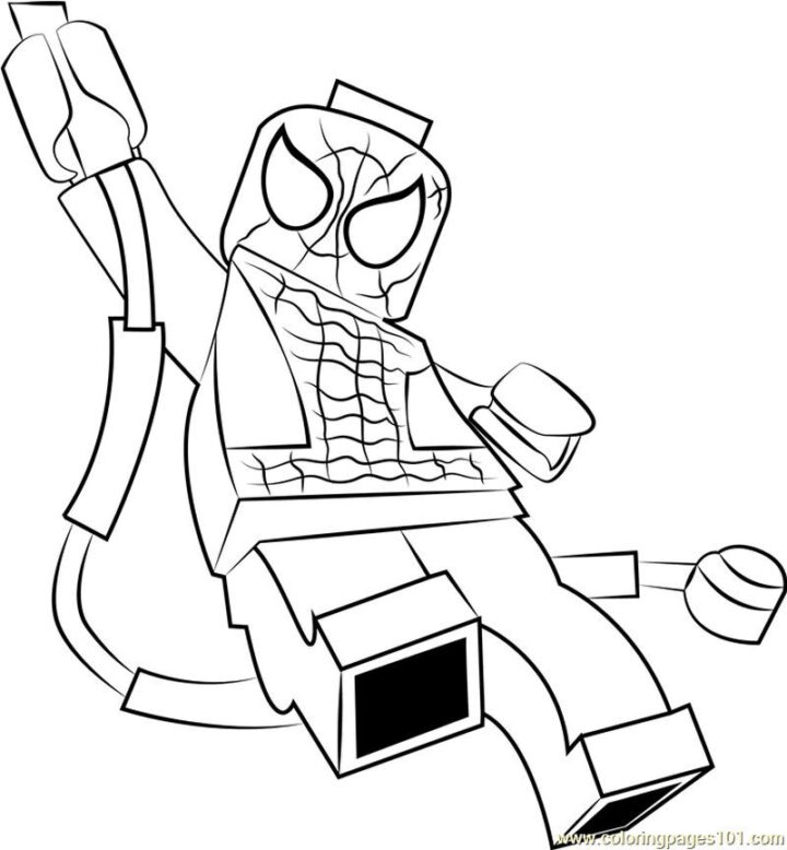 Pin On Lưu Nhanh pour Coloriage Lego Spiderman