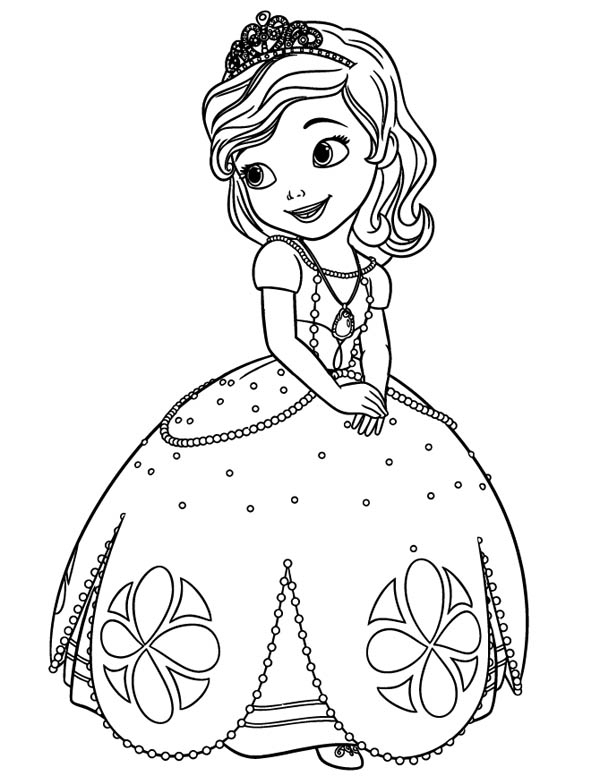 Princess Sophia Coloring Page serapportantà Princesse Sofia Coloriage