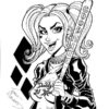 Print Good Night Harley Quinn Coloring Pages Harley Quinn Art, Harley serapportantà Harley Quinn Coloriage