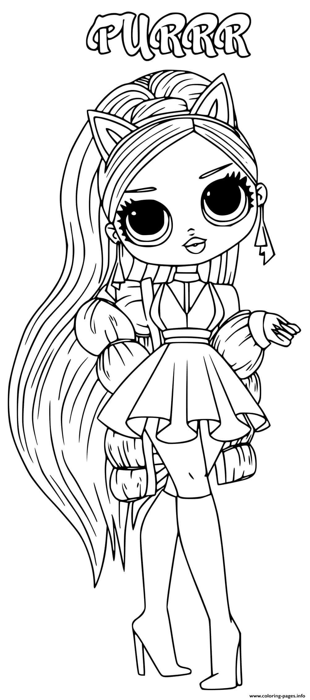 Print Lol Omg Purr Baby Coloring Pages Baby Coloring Pages, Detailed à Dessin A Imprimer Poupee Lol