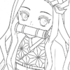 Printable Coloring Nezuko Coloring Pages - Get Your Hands On Amazing pour Coloriage Nezuko Kawaii