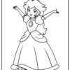 Printable Princess Peach Coloring Pages (Updated 2021) encequiconcerne Peach Coloriage