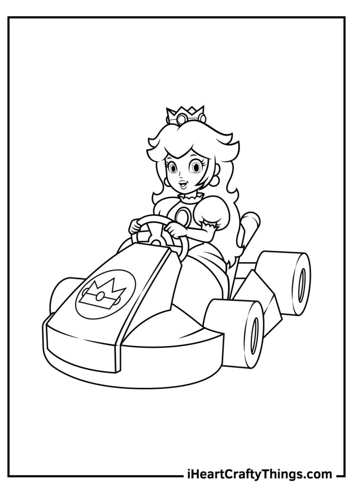 Printable Princess Peach Coloring Pages (Updated 2021) encequiconcerne Peach Coloriage