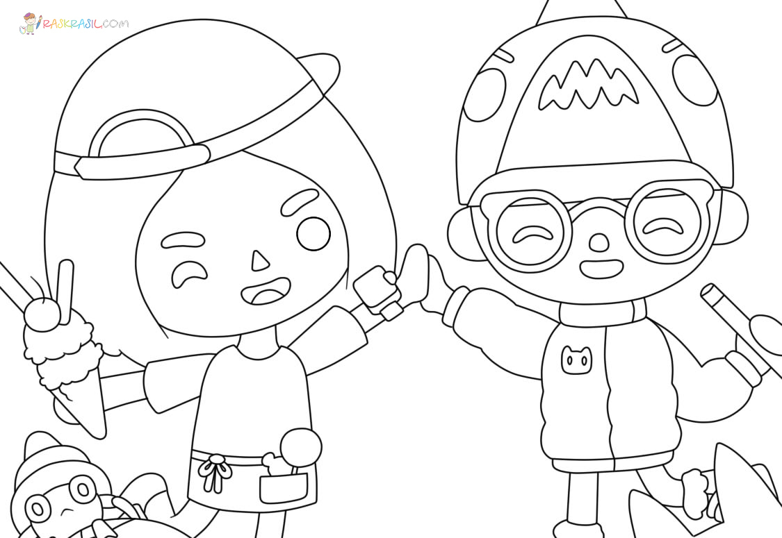 Printable Toca Boca Coloring Pages - Free Printable Toca Boca Coloring concernant Toca Boca A Imprimer