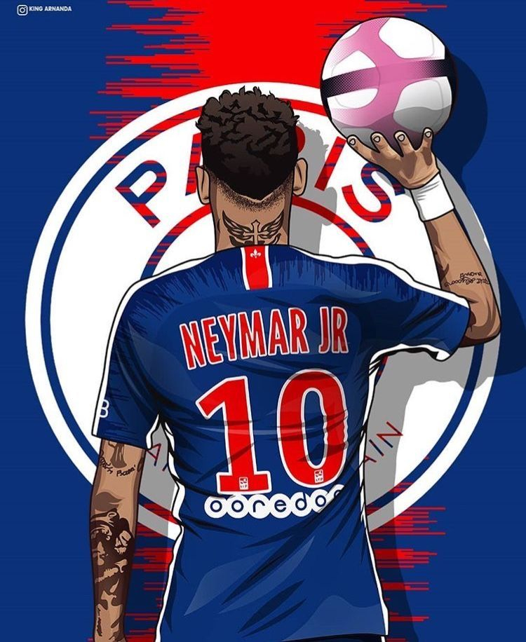 Psg 🔴🔵 | Futebol Neymar, Neymar Desenho, Jogadores De Futebol concernant Dessin Paris Saint Germain