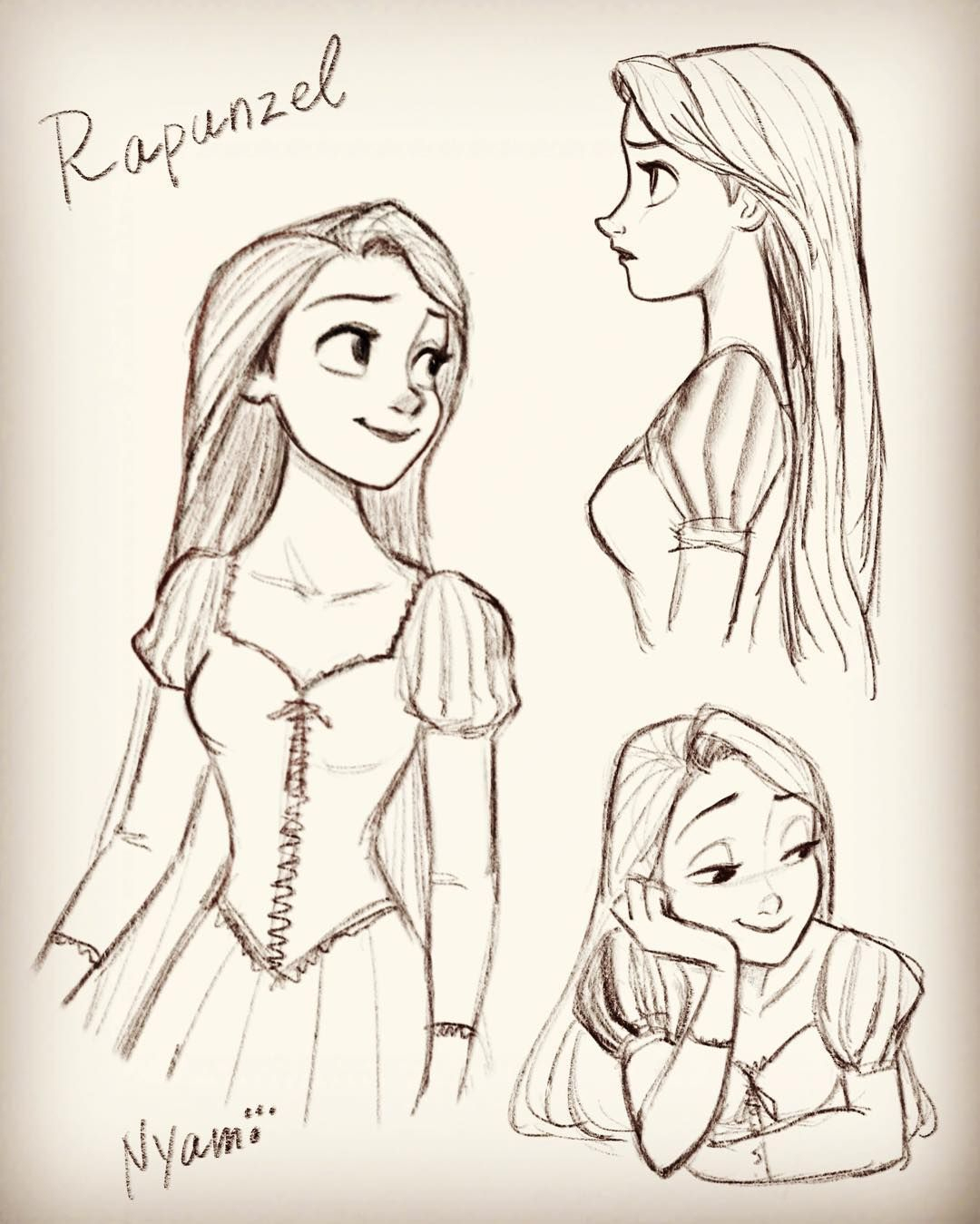 Rapunzel | Disney Drawings Sketches, Disney Princess Drawings, Disney dedans Dessins Raiponce