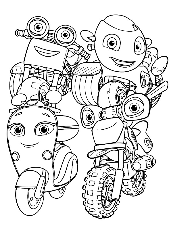 Ricky Zoom And Friends Coloring Page - Free Printable Coloring Pages tout Coloriage Ricky Zoom