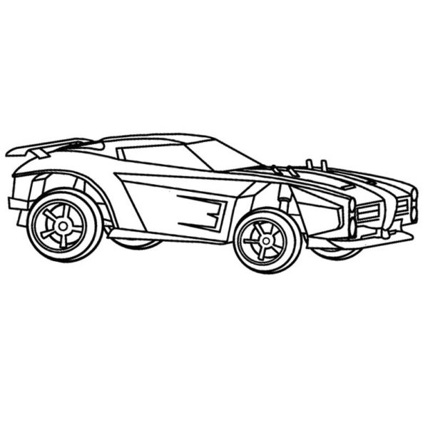 Rocket League Coloring Pages Octane - Xcolorings serapportantà Dessin Rocket League