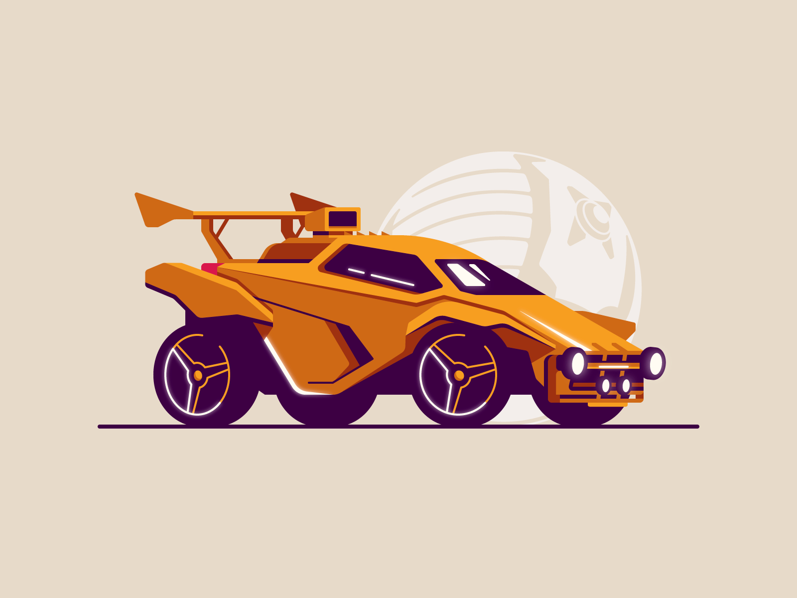 Rocket League Octane By Kyle Goodrich On Dribbble destiné Dessin Rocket League