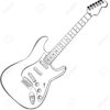 Rockgitaar Tekening | Guitar Drawing, Guitar Sketch, Guitar Outline serapportantà Dessin Guitare À Imprimer