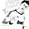 Ronaldo #Coloriagefootballrealmadrid #Coloriagerealmadrid # à Footballeur Coloriage