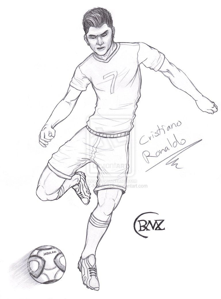 Ronaldo Coloring Pages At Getdrawings | Free Download intérieur Coloriage Cr7