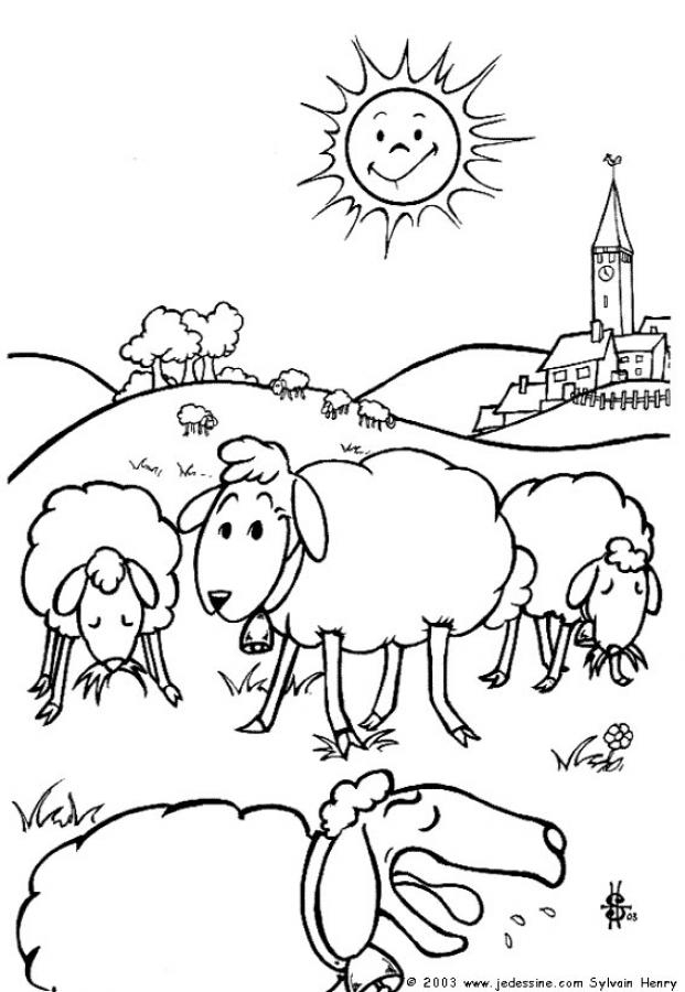 Sélection De Coloriage Mouton À Imprimer Sur Laguerche - Page 2 intérieur Coloriage Mouton