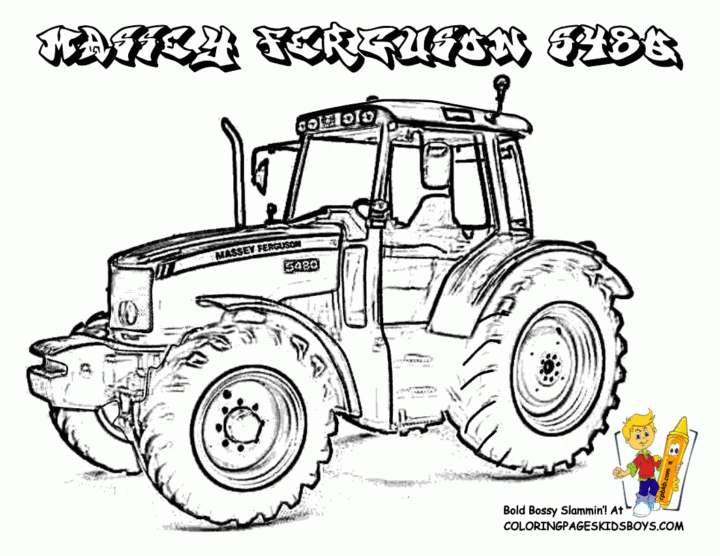 Sélection De Dessins De Coloriage Tracteur À Imprimer Sur Laguerche tout Tracteur À Imprimer Gratuit