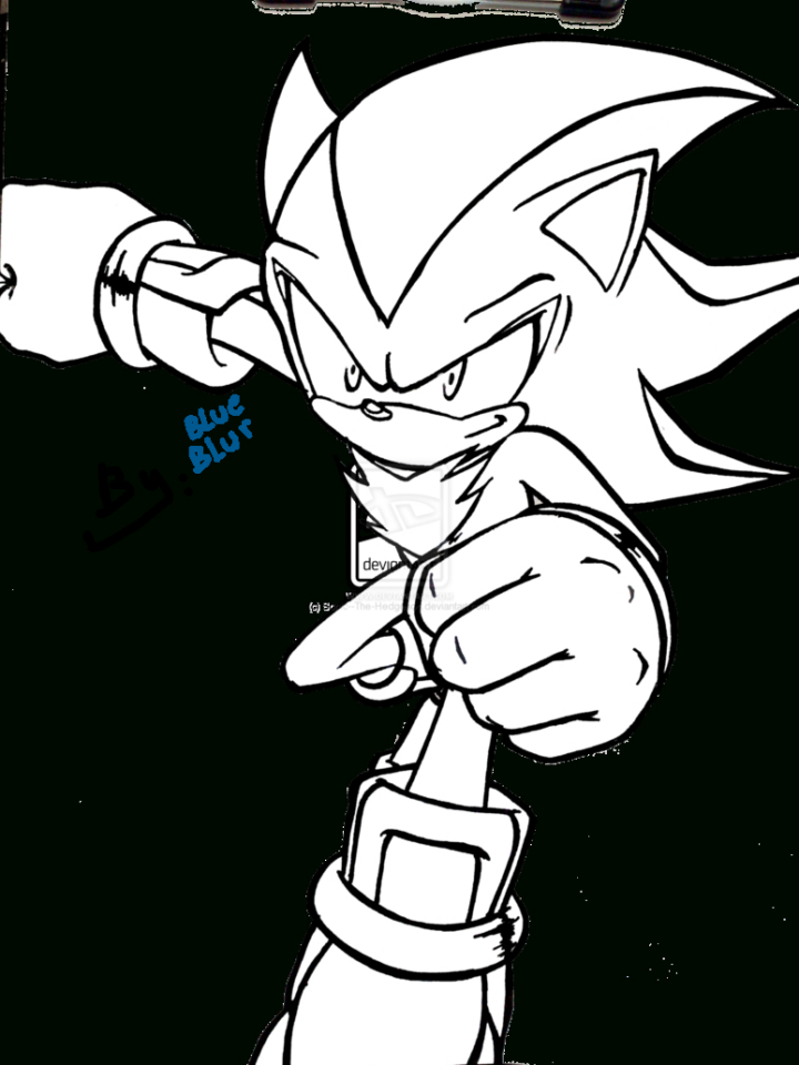 Shadow Sonic Boom Coloring Pages Coloring Pages concernant Shadow Sonic Coloriage