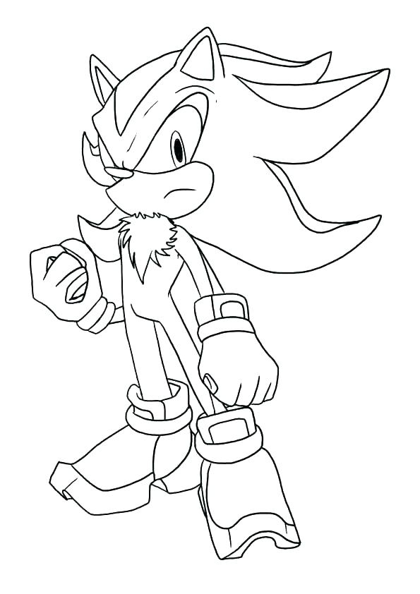 Sonic And Shadow Coloring Pages At Getcolorings | Free Printable concernant Shadow Sonic Coloriage