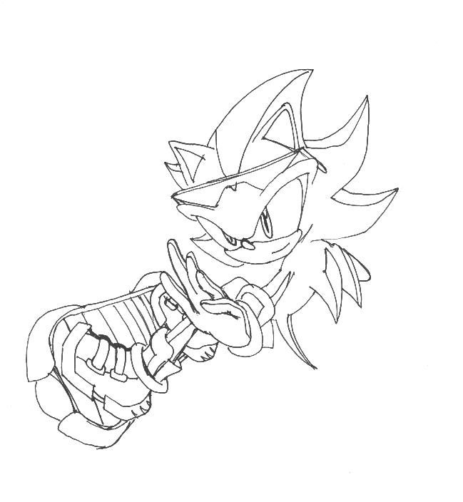 Sonic Free Riders Shadow Colouring Pages | Hedgehog Colors, Coloring serapportantà Shadow Sonic Coloriage