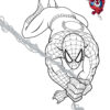 Spiderman Coloriage À Imprimer Beau Photos Coloriage Spiderman En Plein pour Coloriage Spidermann