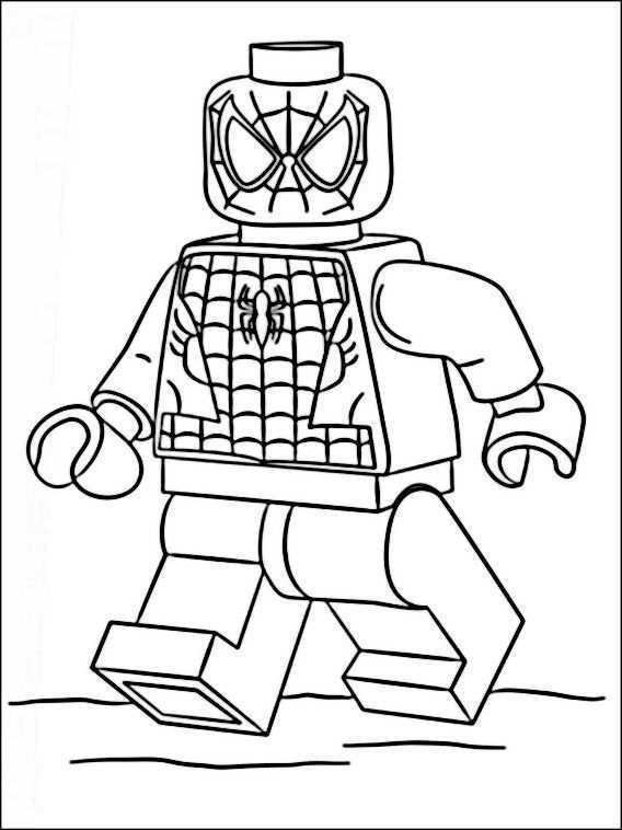 Spiderman Kleurplaten Uitprinten concernant Coloriage Spiderman Lego