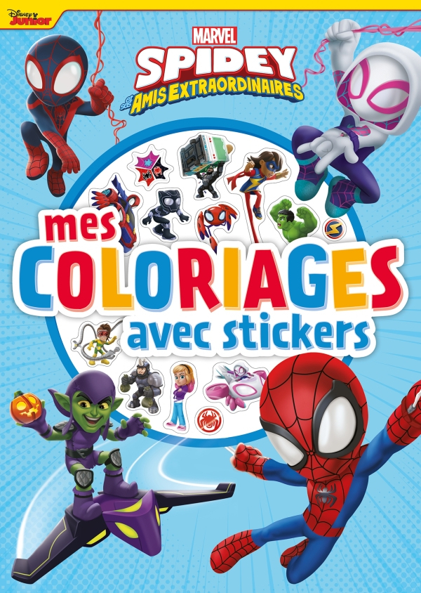 Spidey Et Ses Amis Extraordinaires - Mes Coloriages Avec Stickers à Coloriage Spidey